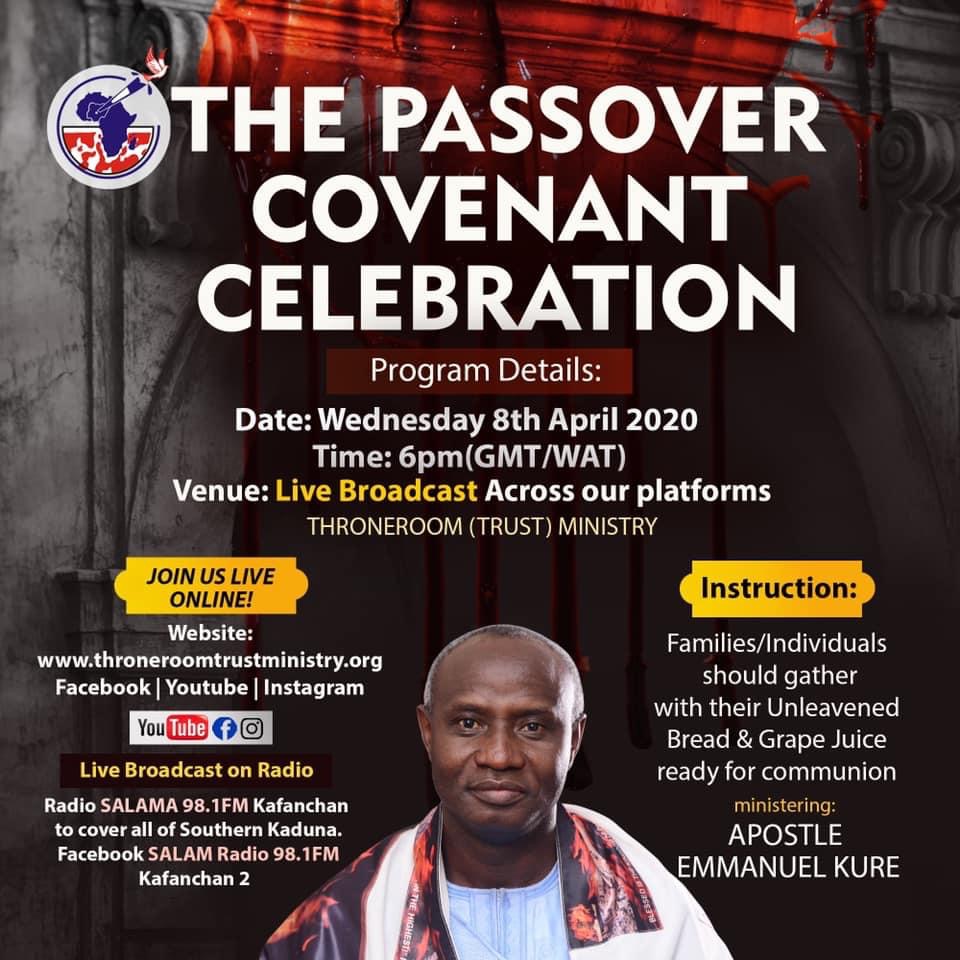 PASSOVER FAST 8th-10th April, 2020